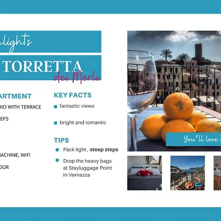 La Torretta Dei Merli With Unique Views فيرناتْسا